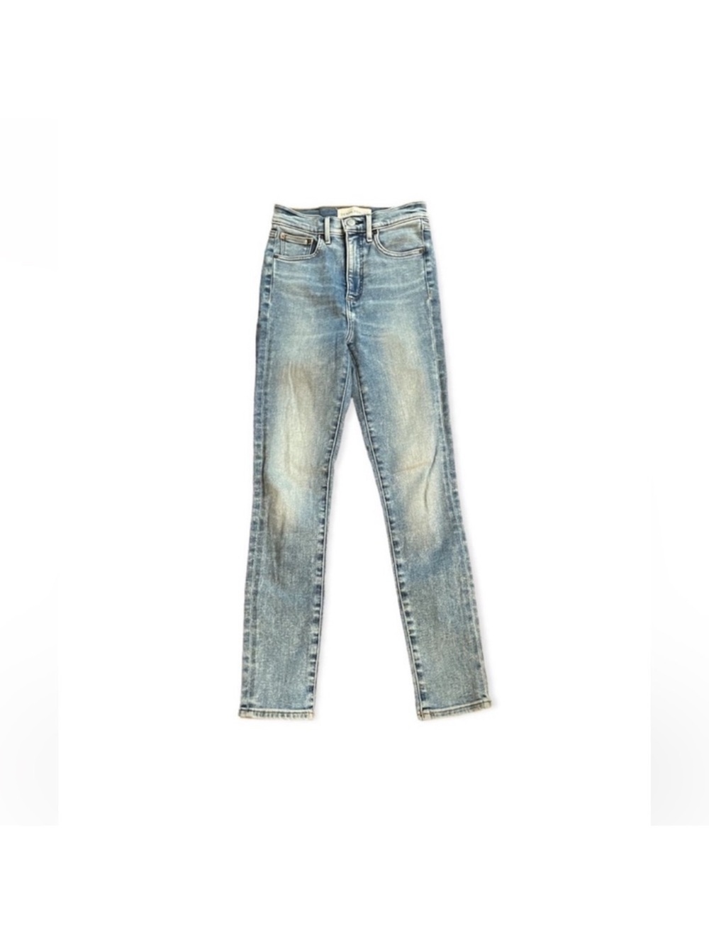 Denim Forum the Lola high rise skinny high rise crop light wash blue jean size24